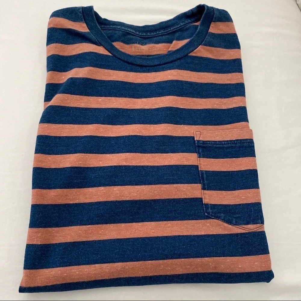 J. Crew Striped Pocket Tee